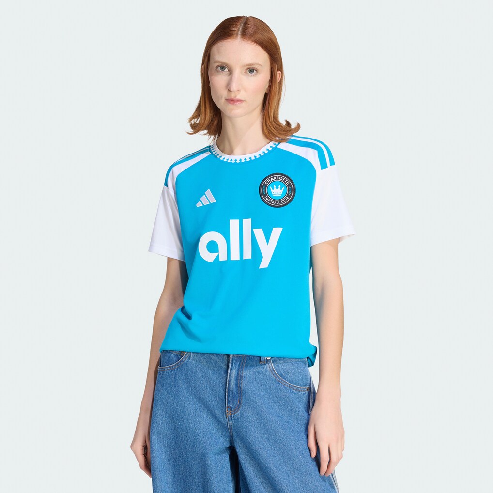 Women's Charlotte FC adidas Blue 2026 Carolina Kit: Crowns Up Replica Jersey - Ujersey