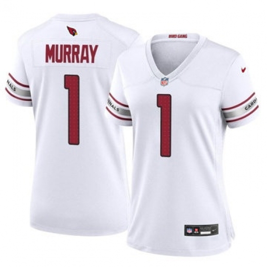Women Arizona Cardinals #1 Kyler Murray White 2023 F U S E Vapor Limited Stitched Football Jersey - Ujersey