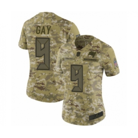 Women's Tampa Bay Buccaneers #9 Matt Gay Limited Camo 2018 Salute to Service Football Jersey - Ujersey