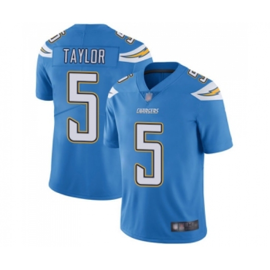 Men's Los Angeles Chargers #5 Tyrod Taylor Electric Blue Alternate Vapor Untouchable Limited Player Football Jersey - Ujersey