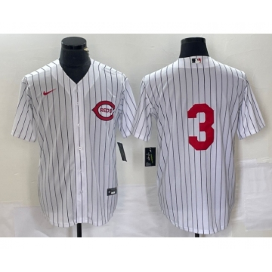 Men's Cincinnati Reds #3 Scooter Gennett White Field of Dreams Stitched Baseball Jersey - Ujersey