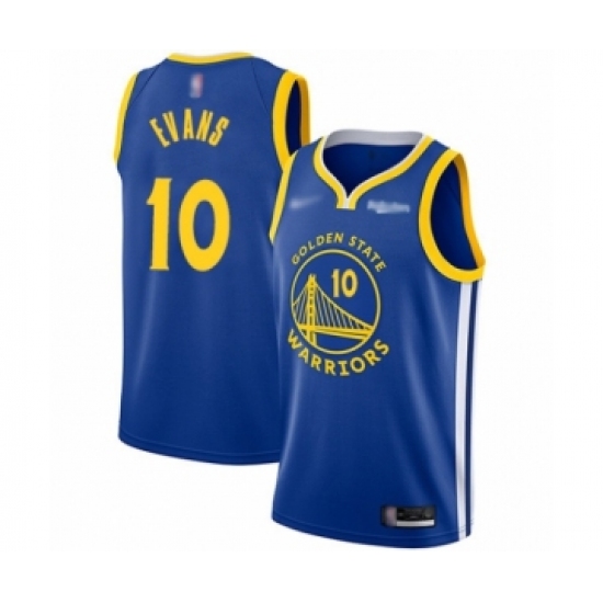 Women's Golden State Warriors #10 Jacob Evans Swingman Royal Finished Basketball Jersey - Icon Edition - Ujersey