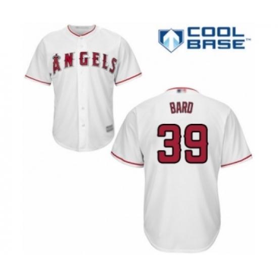 Youth Los Angeles Angels of Anaheim #39 Luke Bard Authentic White Home Cool Base Baseball Player Jersey - Ujersey