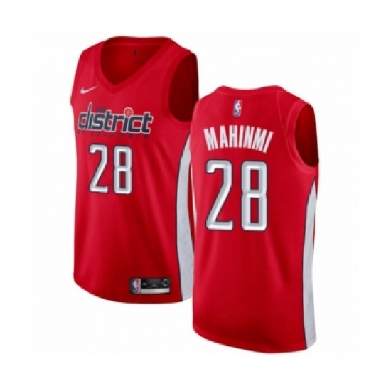 Men's Nike Washington Wizards #28 Ian Mahinmi Red Swingman Jersey - Earned Edition - Ujersey