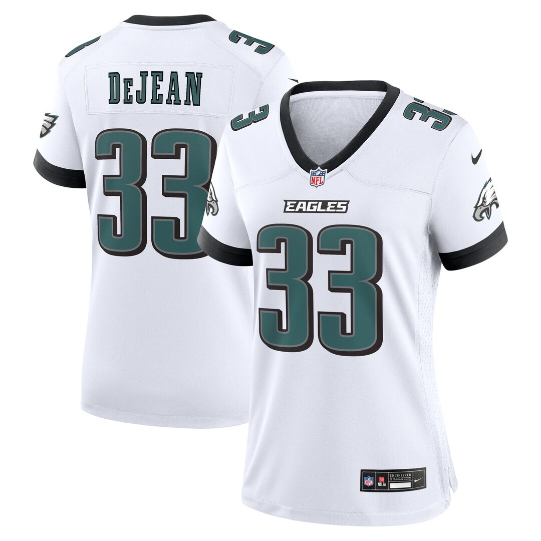 Women's Philadelphia Eagles Cooper DeJean Nike White Game Jersey - Ujersey