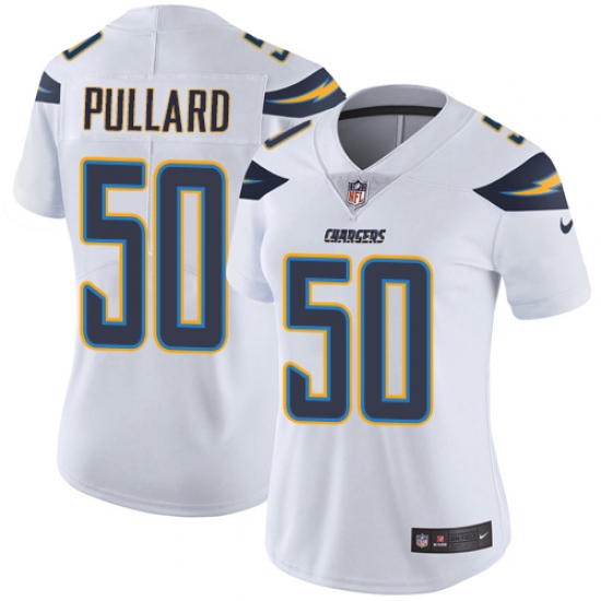Women's Nike Los Angeles Chargers #50 Hayes Pullard White Vapor Untouchable Elite Player NFL Jersey - Ujersey