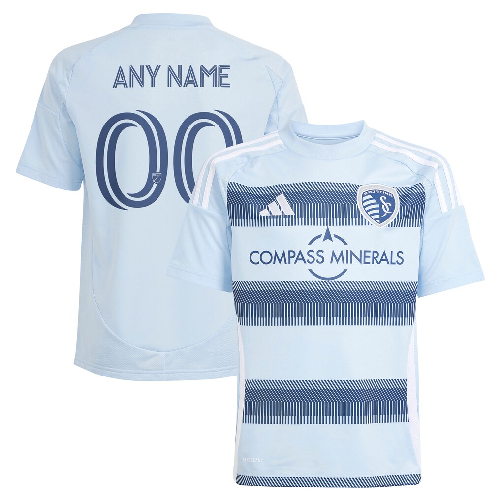 Youth Sporting Kansas City adidas Light Blue 2025 One KC Replica Custom Jersey - Ujersey