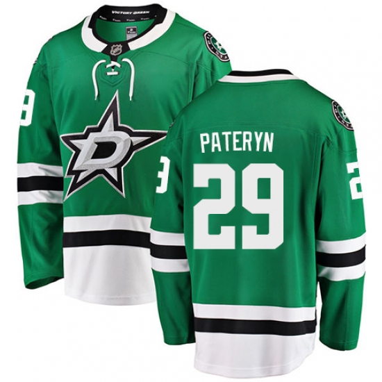 Youth Dallas Stars #29 Greg Pateryn Authentic Green Home Fanatics Branded Breakaway NHL Jersey - Ujersey