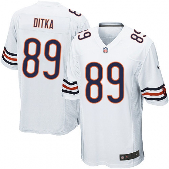 Men's Nike Chicago Bears #89 Mike Ditka Game White NFL Jersey - Ujersey