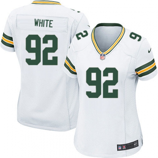 Women's Nike Green Bay Packers #92 Reggie White Game White NFL Jersey - Ujersey