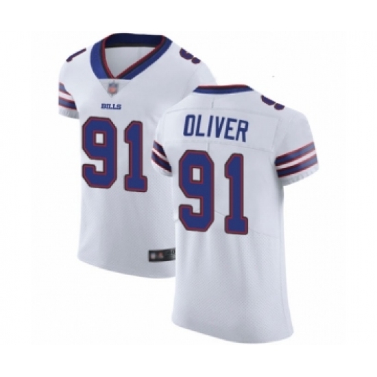 Men's Buffalo Bills #91 Ed Oliver White Vapor Untouchable Elite Player Football Jersey - Ujersey