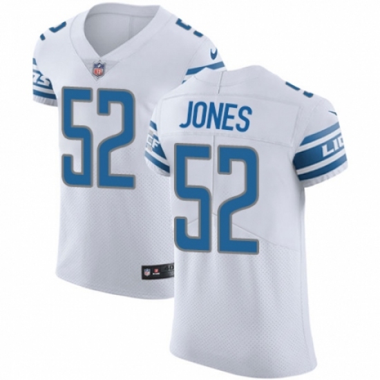 Men's Nike Detroit Lions #52 Christian Jones White Vapor Untouchable Elite Player NFL Jersey - Ujersey