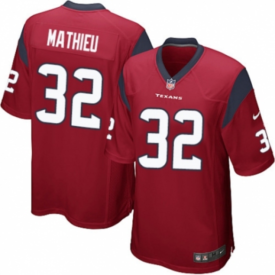 Men's Nike Houston Texans #32 Tyrann Mathieu Game Red Alternate NFL Jersey - Ujersey