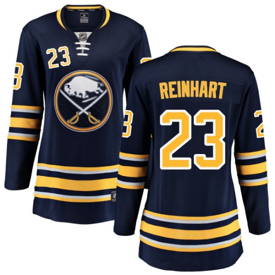 Women's Buffalo Sabres #23 Sam Reinhart Fanatics Branded Navy Blue Home Breakaway NHL Jersey - Ujersey