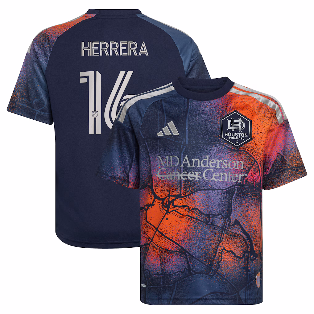 Youth Houston Dynamo FC Héctor Herrera adidas Blue 2026 Mission Control Replica Jersey