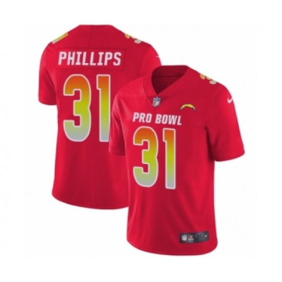 Youth Nike Los Angeles Chargers #31 Adrian Phillips Limited Red AFC 2019 Pro Bowl NFL Jersey - Ujersey