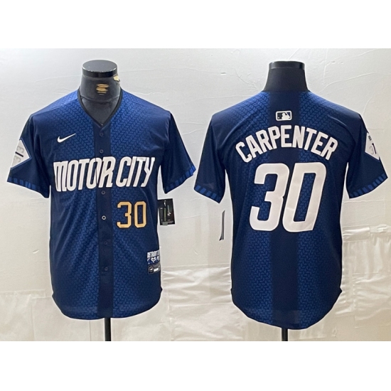 Mens Detroit Tigers #30 Kerry Carpenter Number 2024 Navy City Connect Cool Limited Stitched Jersey - Ujersey