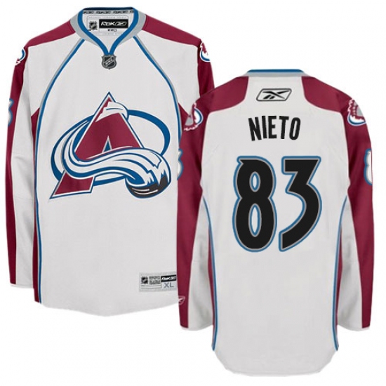 Women's Reebok Colorado Avalanche #83 Matt Nieto Authentic White Away NHL Jersey - Ujersey