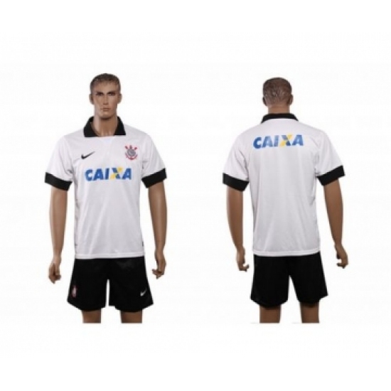Corinthians Blank White Home Soccer Club Jersey
