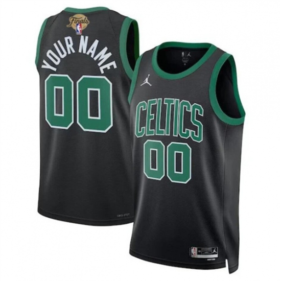 Men's Boston Celtics Active Player Custom Black 2024 Finals Statement Edition Stitched Basketball Jersey - Ujersey