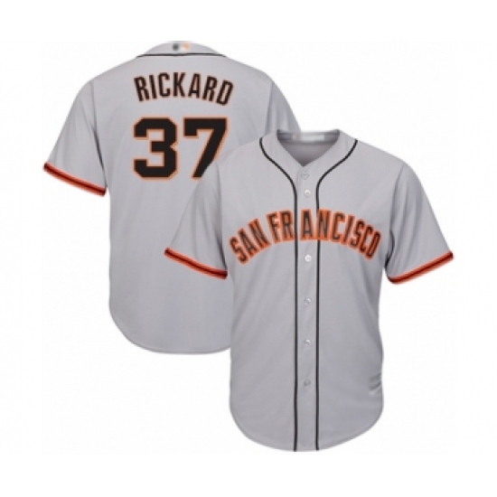 Youth San Francisco Giants #37 Joey Rickard Authentic Grey Road Cool Base Baseball Player Jersey - Ujersey