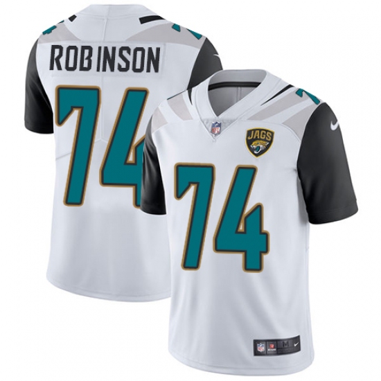 Youth Nike Jacksonville Jaguars #74 Cam Robinson White Vapor Untouchable Limited Player NFL Jersey - Ujersey