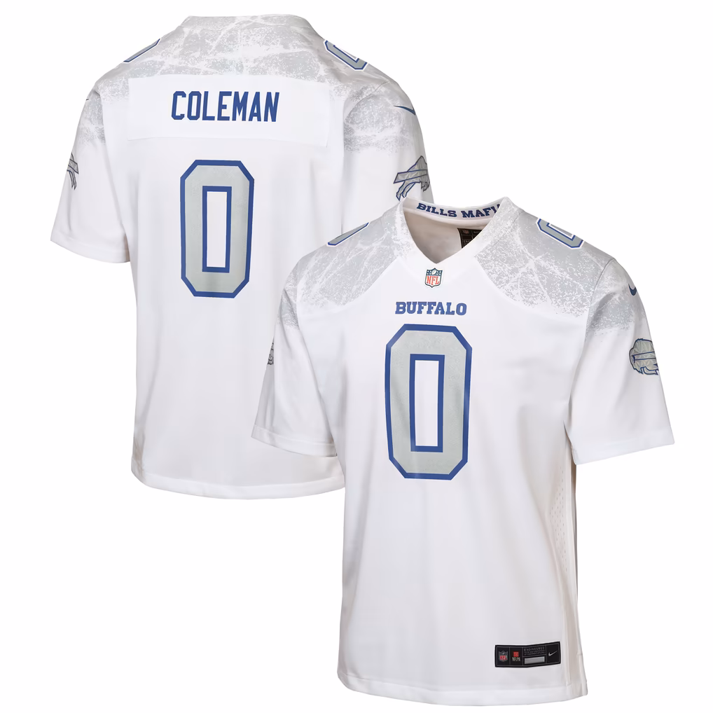 Youth Buffalo Bills Keon Coleman Nike White Rivalries Collection Game Jersey - Ujersey