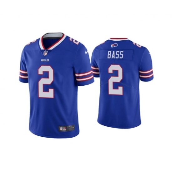 Men's Buffalo Bills #2 Tyler Bass Blue Vapor Untouchable Limited Stitched Jersey - Ujersey