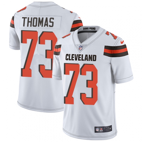 Men's Nike Cleveland Browns #73 Joe Thomas White Vapor Untouchable Limited Player NFL Jersey - Ujersey