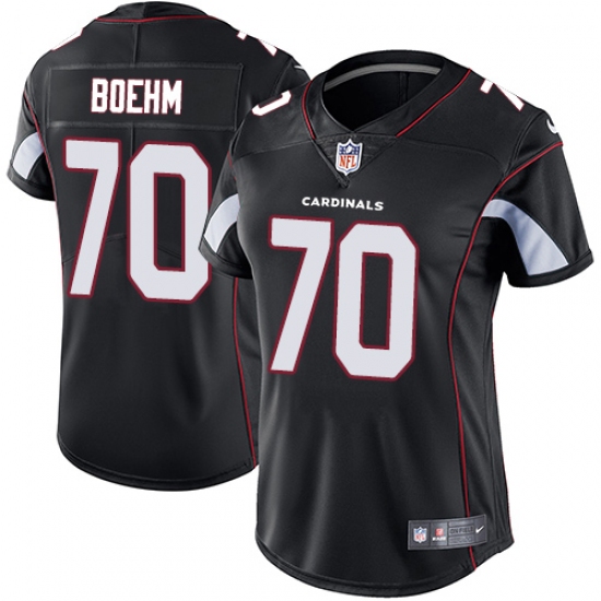 Women's Nike Arizona Cardinals #70 Evan Boehm Black Alternate Vapor Untouchable Limited Player NFL Jersey - Ujersey