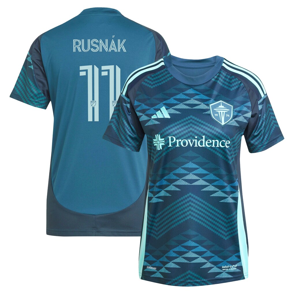 Women's Seattle Sounders FC Albert Rusnak adidas Blue 2025 The Salish Sea Kit Replica Player Jersey - Ujersey