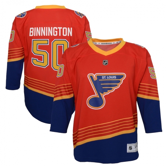 Youth St. Louis Blues #50 Jordan Binnington Red 2020-21 Special Edition Replica Player Jersey - Ujersey