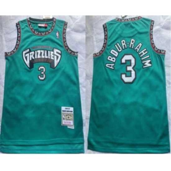 Memphis Grizzlies #3 Shareef Abdur-Rahim 1996-97 Green Hardwood Classics Soul Swingman Throwback Jersey - Ujersey