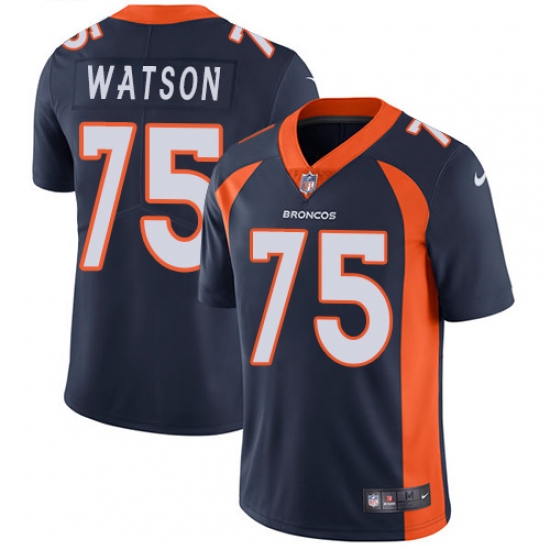 Youth Nike Denver Broncos #75 Menelik Watson Elite Navy Blue Alternate NFL Jersey - Ujersey