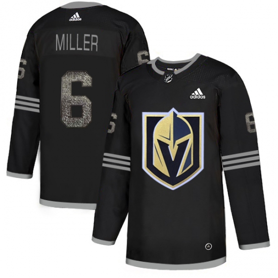 Men's Adidas Vegas Golden Knights #6 Colin Miller Black Authentic Classic Stitched NHL Jersey - Ujersey