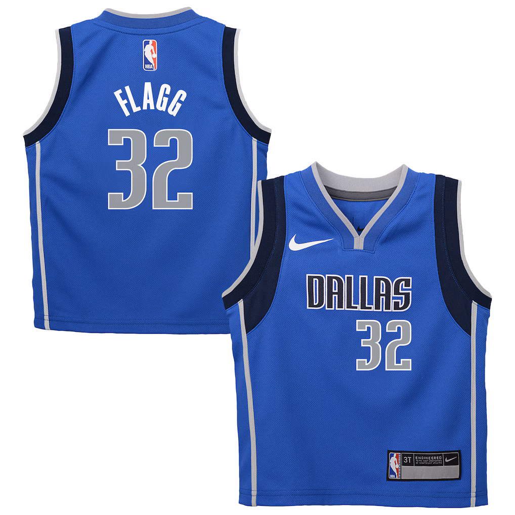 Preschool Dallas Mavericks Cooper Flagg Nike Blue Swingman Player Jersey - Icon Edition