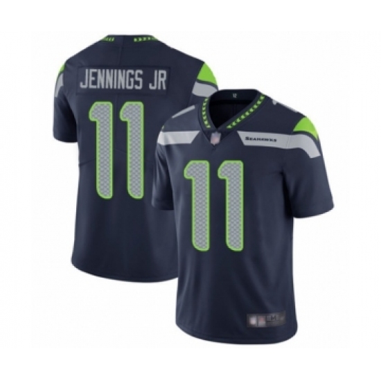Men's Seattle Seahawks #11 Gary Jennings Jr. Navy Blue Team Color Vapor Untouchable Limited Player Football Jersey - Ujersey