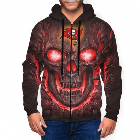 Buccaneers Men's Zip Hooded Sweatshirt1 - Ujersey