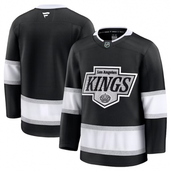 Men's Los Angeles Kings Custom Black 2024-25 Home Stitched Hockey Jersey - Ujersey