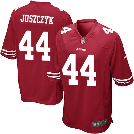 Men's Nike San Francisco 49ers #44 Kyle Juszczyk Game Red Team Color NFL Jersey - Ujersey