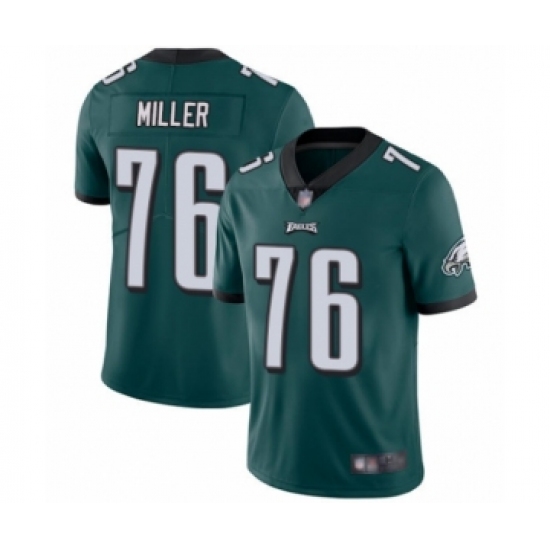 Youth Philadelphia Eagles #76 Shareef Miller Midnight Green Team Color Vapor Untouchable Limited Player Football Jersey - Ujersey