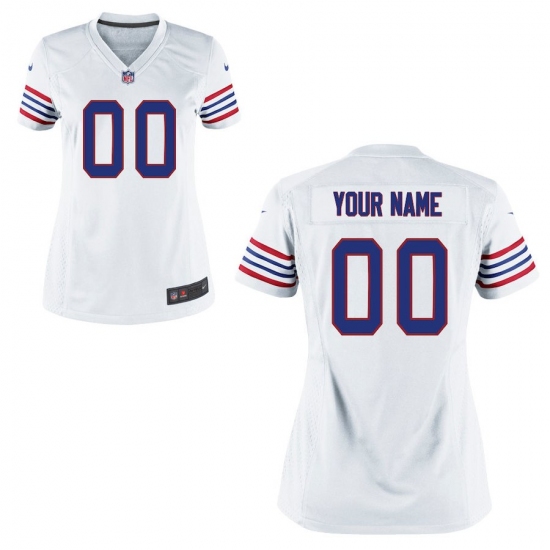 Women's Buffalo Bills Nike White Custom Throwback Game Jersey