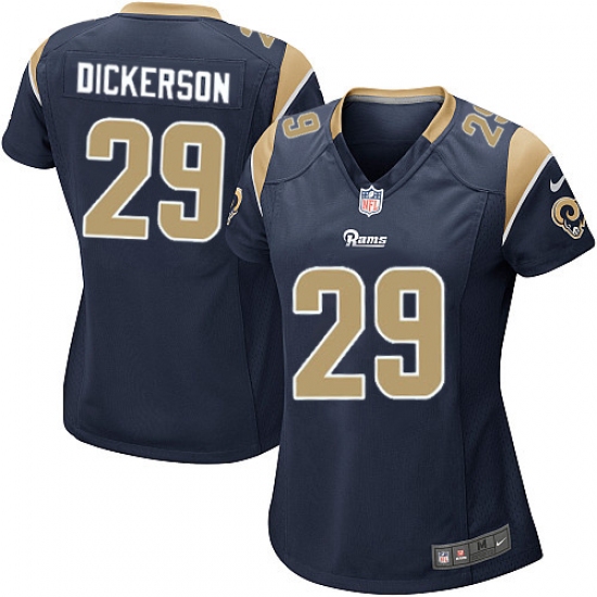 Women's Nike Los Angeles Rams #29 Eric Dickerson Game Navy Blue Team Color NFL Jersey - Ujersey