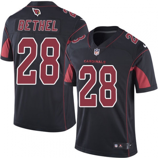 Youth Nike Arizona Cardinals #28 Justin Bethel Limited Black Rush Vapor Untouchable NFL Jersey - Ujersey