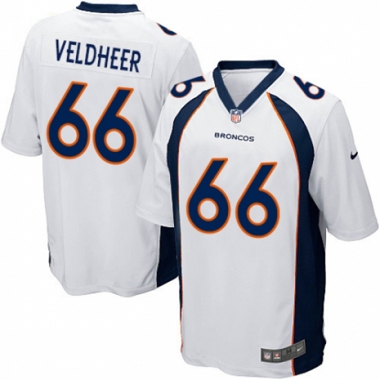 Men's Nike Denver Broncos #66 Jared Veldheer Game White NFL Jersey - Ujersey