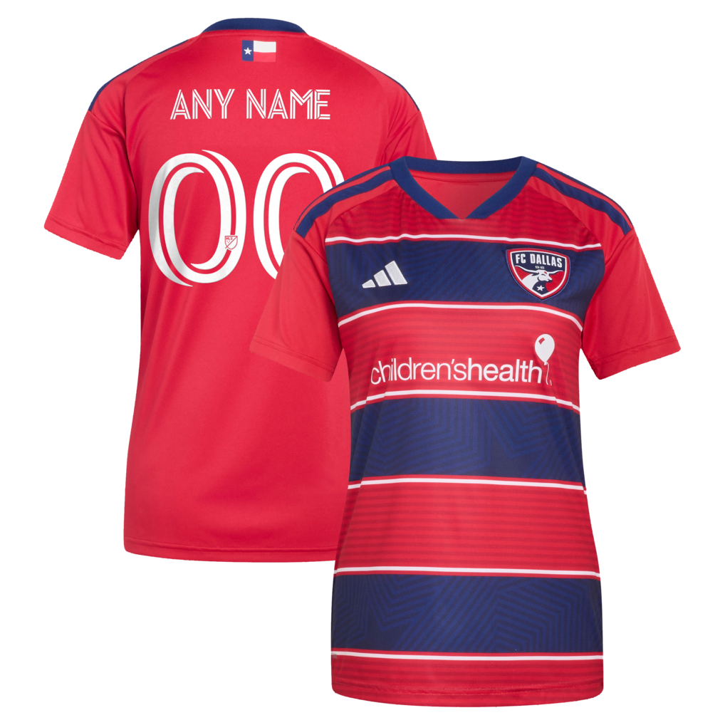 Women's FC Dallas adidas Red 2026 DNA Kit Replica Custom Jersey - Ujersey