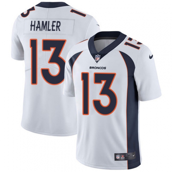 Youth Denver Broncos #13 KJ Hamler White Stitched Vapor Untouchable Limited Jersey - Ujersey