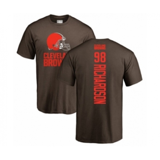 Football Cleveland Browns #98 Sheldon Richardson Brown Backer T-Shirt - Ujersey