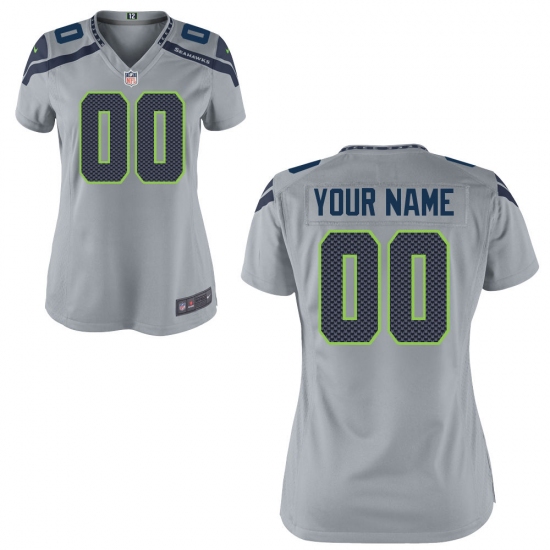 Women's Seattle Seahawks Nike Custom Game Jersey - Ujersey