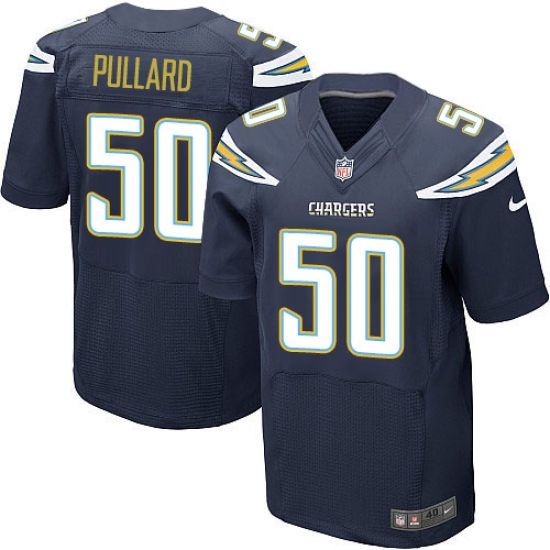 Men's Nike Los Angeles Chargers #50 Hayes Pullard Elite Navy Blue Team Color NFL Jersey - Ujersey